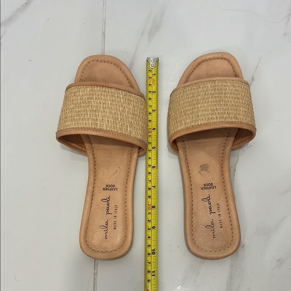 Mila Paoli Beige Flats with Woven Texture 8 - Picture 6 of 6